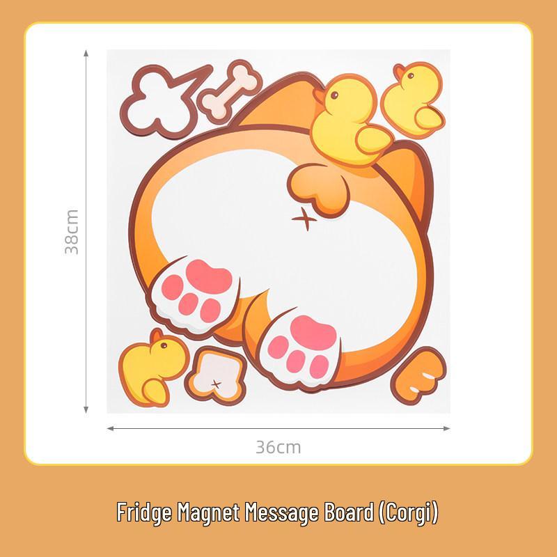 Magnetic Cute Cartoon Whiteboard Sticker - Wipeable Japanese Handwriting Reminder Board
Magnetic Cute Cartoon Whiteboard Sticker - Wipeable Japanese Handwriting Reminder Board