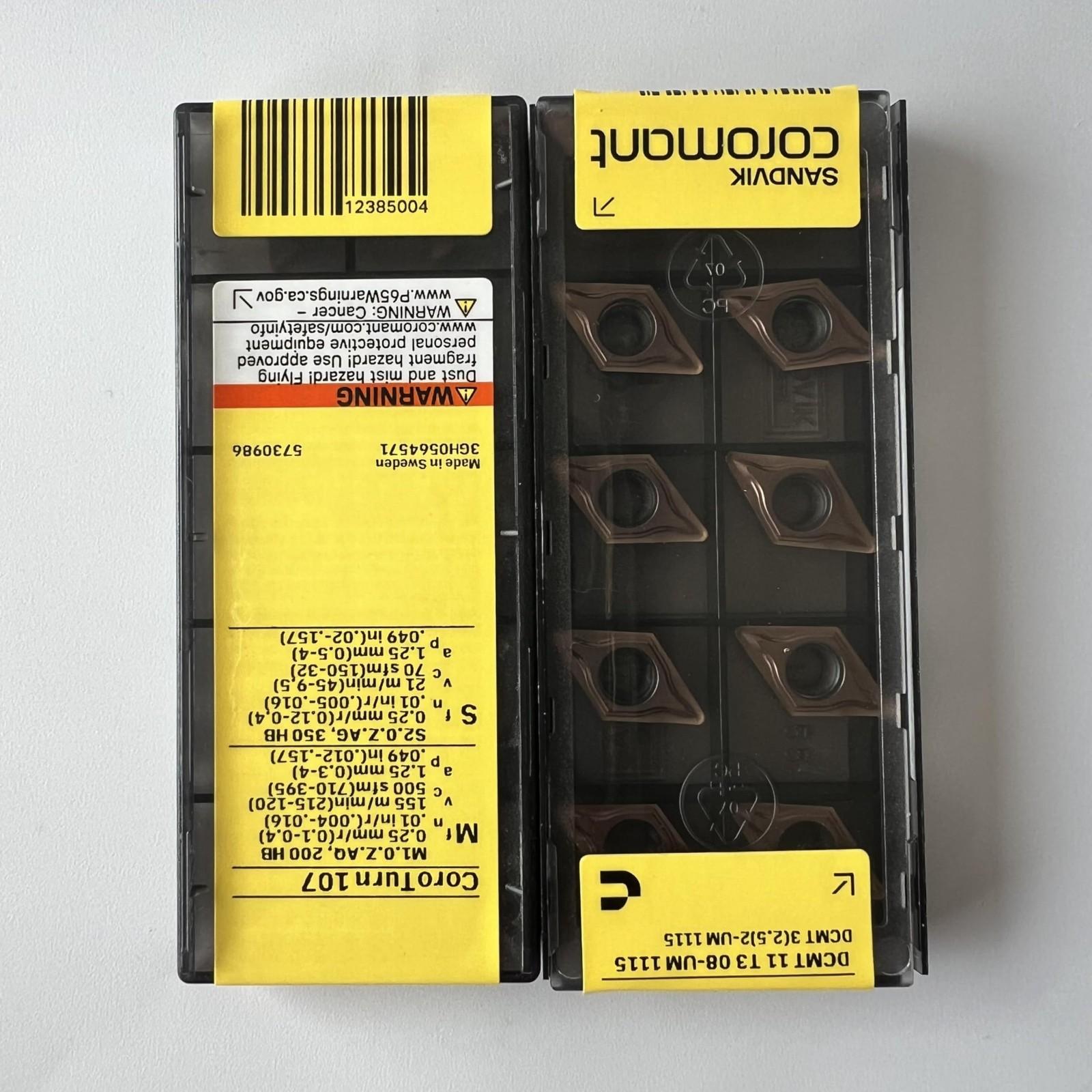 SANDVIK / DCMT11T308-UM 1115 / Original Swedish hard alloy blade 10 Pcs
SANDVIK / DCMT11T308-UM 1115 / Original Swedish hard alloy blade 10 Pcs