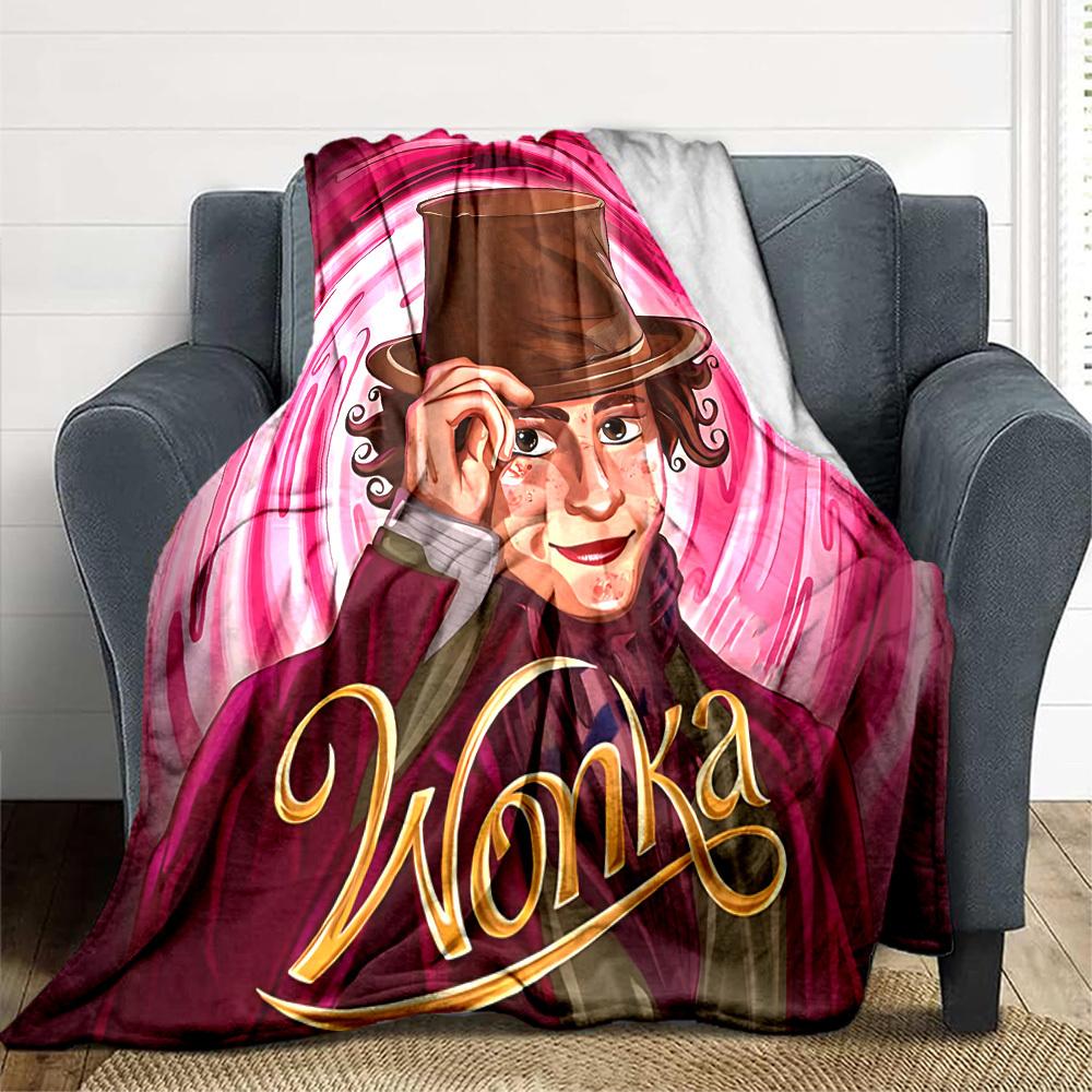1pc Wonka, Chocolate Factory Blanket Lightweight Flannel Throw For Sofa, Bed, Travel, Camping, Livingroom, Office, Couch, Chair, And Bed 80x120cm
1pc Wonka, Chocolate Factory Blanket Lightweight Flannel Throw For Sofa, Bed, Travel, Camping, Livingroom, Office, Couch, Chair, And Bed 80x120cm