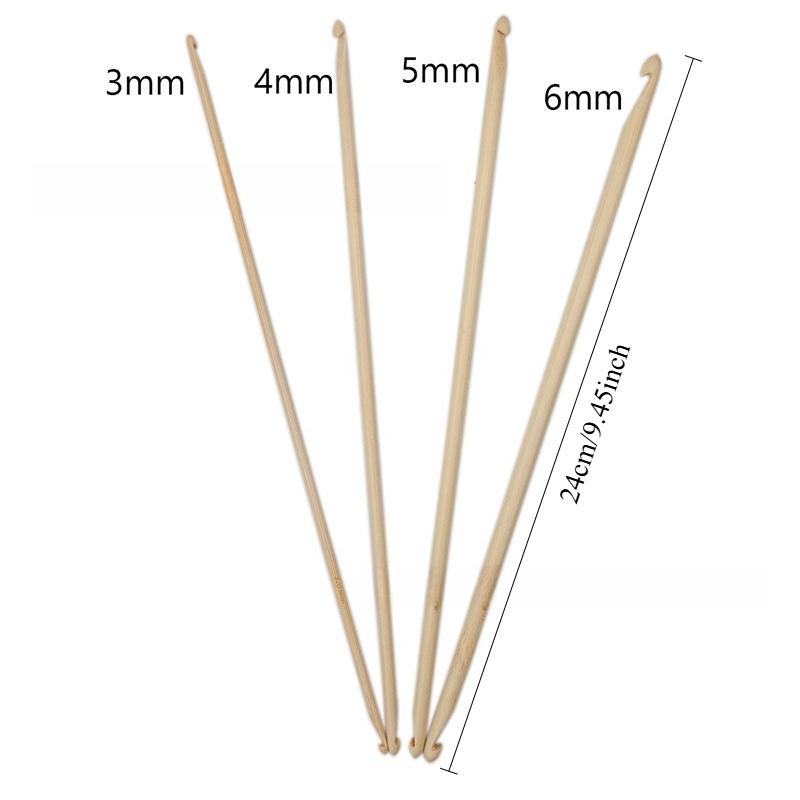 Natural Bamboo Afghan Tunisian Double Ended Crochet Hook Set Hand Sewing Knitting Needles Weave
Natural Bamboo Afghan Tunisian Double Ended Crochet Hook Set Hand Sewing Knitting Needles Weave
