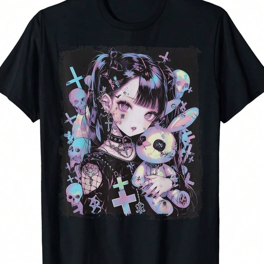 2025Current Fashion Style HipHop Student One SizeSoft Cotton Gothic Anime Girl TShirt Creepy Cute S
2025Current Fashion Style HipHop Student One SizeSoft Cotton Gothic Anime Girl TShirt Creepy Cute S