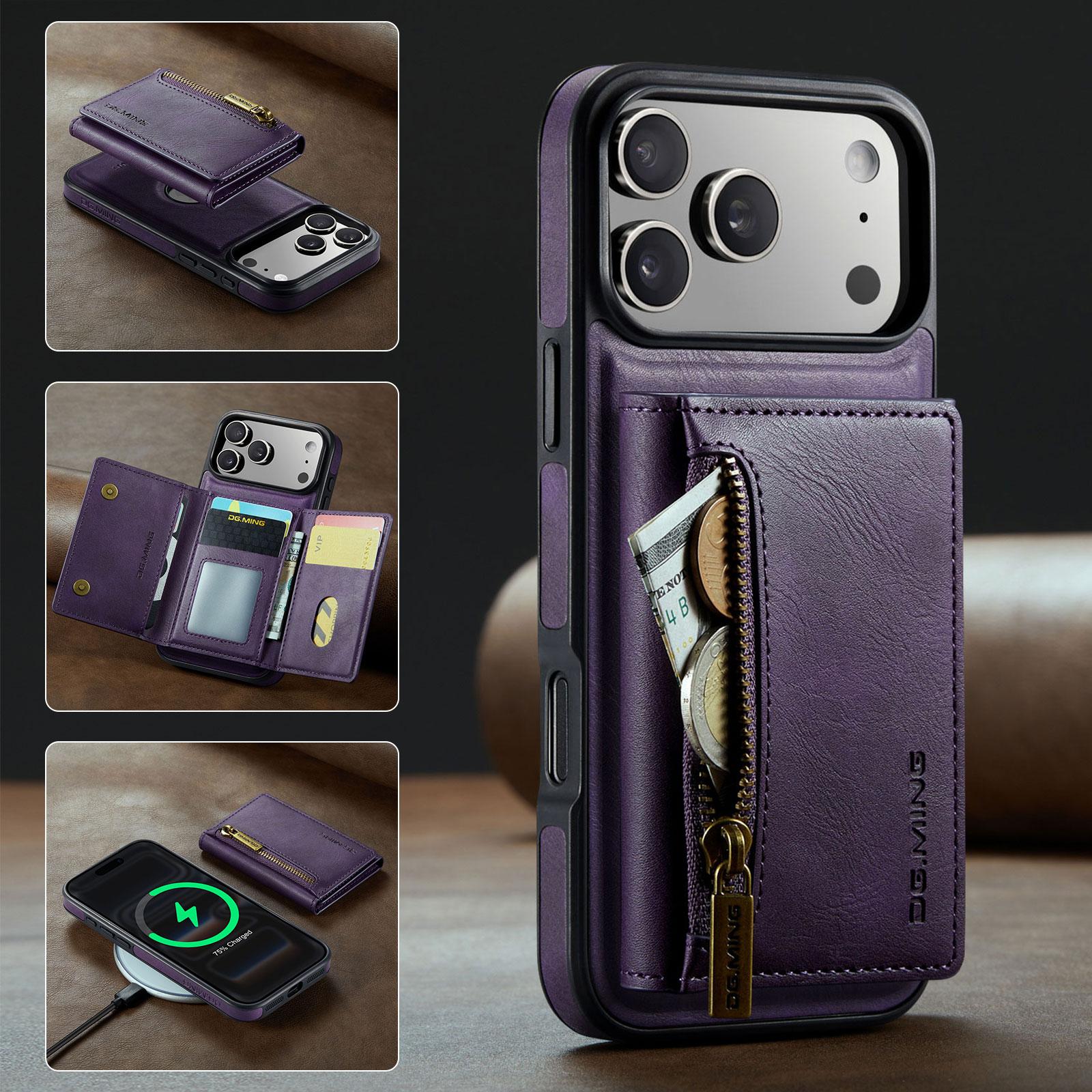 DG.MING (M5 Series) Wallet Case For iPhone 17 Pro Max Luxury 2-in-1 Removable PU Leather Card Holder Phone Back Cover 16.5*7.5*3.3cm фиолетовый
DG.MING (M5 Series) Wallet Case For iPhone 17 Pro Max Luxury 2-in-1 Removable PU Leather Card Holder Phone Back Cover 16.5*7.5*3.3cm фиолетовый