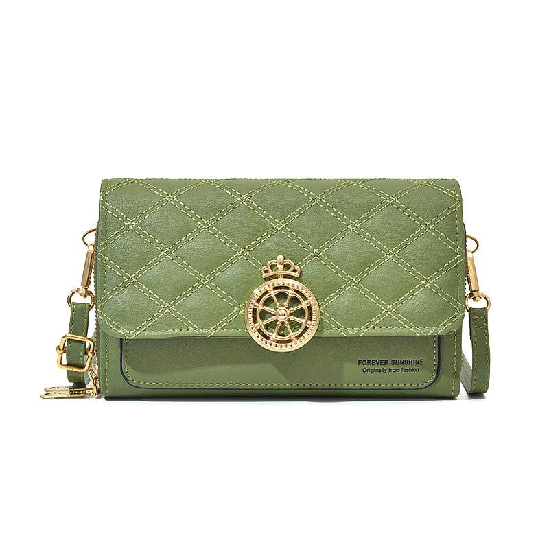 Wallet Mobile Phone Bag Tide Multi-functional Small Square Bag Versatile Retro Shoulder Messenger Bag зелений
Wallet Mobile Phone Bag Tide Multi-functional Small Square Bag Versatile Retro Shoulder Messenger Bag зелений