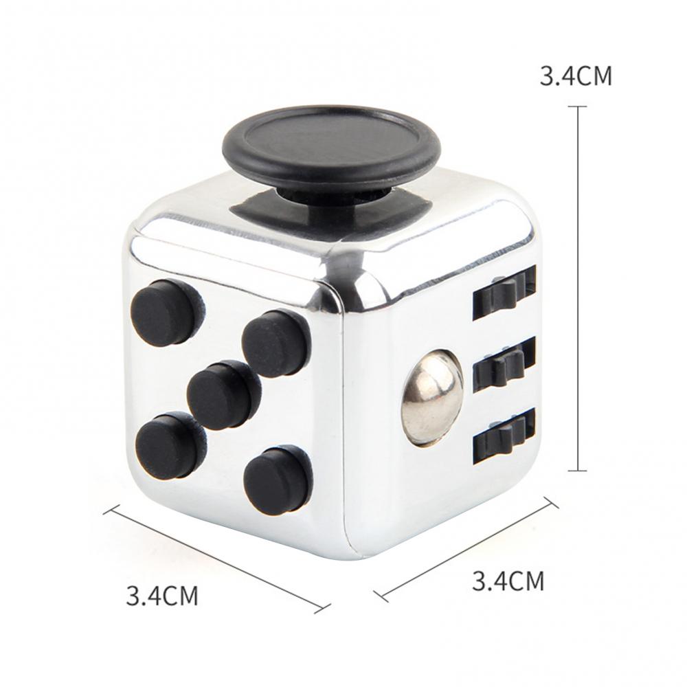 Fidget Cube Anxiety Stress Relief Attention Decompression Plastic Focus Fidget Gaming Dice Toy For Children Adult Gift срібний
Fidget Cube Anxiety Stress Relief Attention Decompression Plastic Focus Fidget Gaming Dice Toy For Children Adult Gift срібний