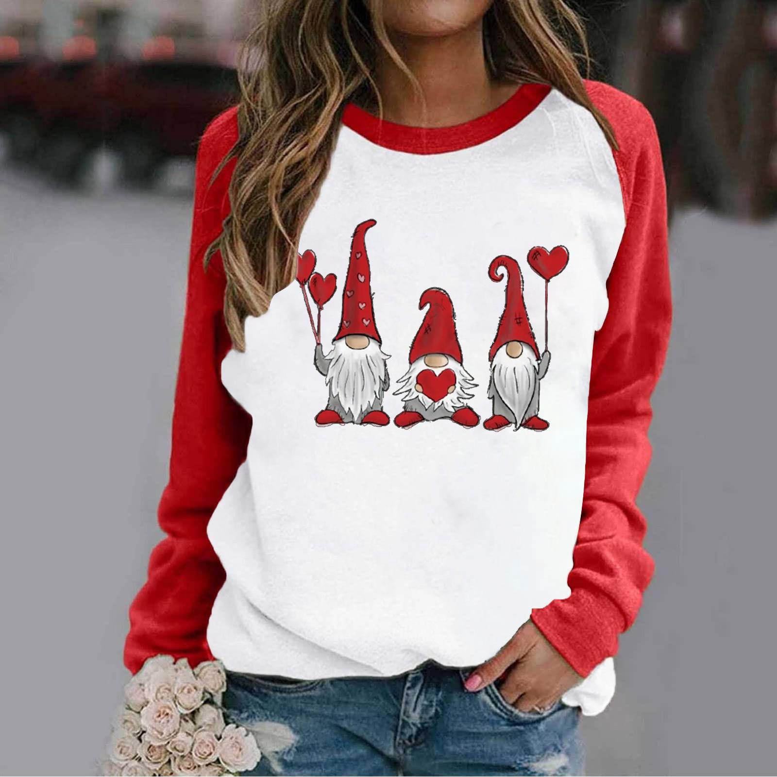 Women s Fashion Casual Print Round Neck Long Sleeve Sweatshirt Loose Sports Pullover S червоний
Women s Fashion Casual Print Round Neck Long Sleeve Sweatshirt Loose Sports Pullover S червоний
