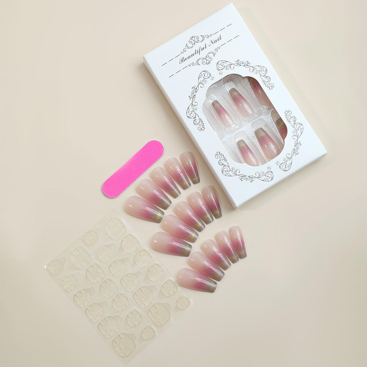 Длинные трапециевидные наклейки для французского нейл-арта «кошачий глаз» - румяна, европейский и американский стиль, типсы для накладных ногтей
Длинные трапециевидные наклейки для французского нейл-арта «кошачий глаз» - румяна, европейский и американский стиль, типсы для накладных ногтей