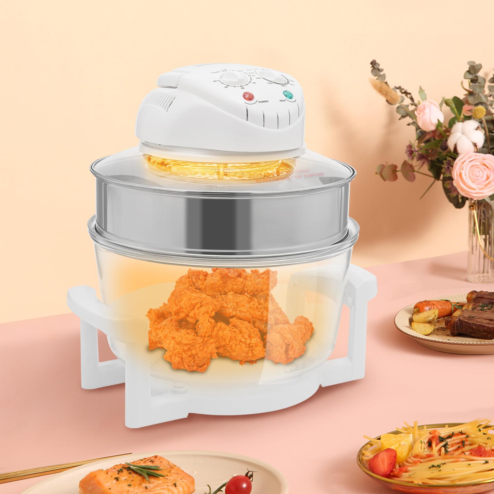 17L Large Capacity Mechanical Control Glass Air Fryer, 360° High-Definition Visible Window Turbo Air Fryer with Expansion Ring US
17L Large Capacity Mechanical Control Glass Air Fryer, 360° High-Definition Visible Window Turbo Air Fryer with Expansion Ring US