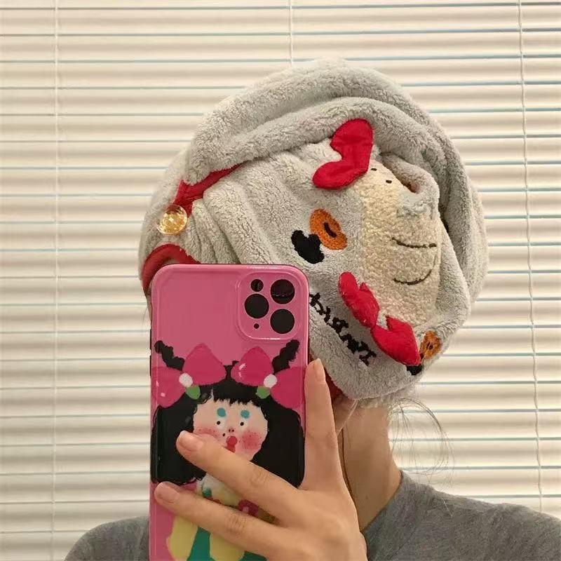 Adorable Quick-Dry Thick Absorbent Hair Cap Towel - Cartoon Pull-On Coral Bath Cap Duck Quick-Drying Cap (25x65cm) серый
Adorable Quick-Dry Thick Absorbent Hair Cap Towel - Cartoon Pull-On Coral Bath Cap Duck Quick-Drying Cap (25x65cm) серый
