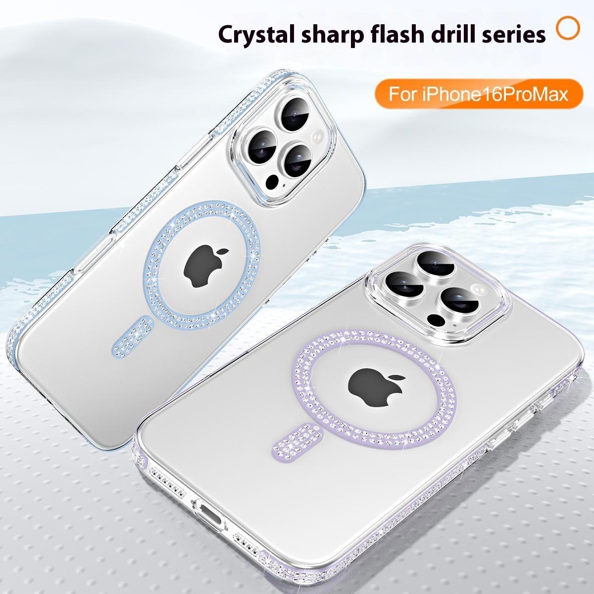 For iPhone 16 Pro Max Magnetic Case TPU+Acrylic Phone Back Cover Rhinestone Decor Light Pink
For iPhone 16 Pro Max Magnetic Case TPU+Acrylic Phone Back Cover Rhinestone Decor Light Pink
