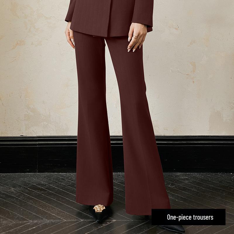 FUYAO Women s Red Wool Suit: Autumn Jacket & Flared Pants M
FUYAO Women s Red Wool Suit: Autumn Jacket & Flared Pants M