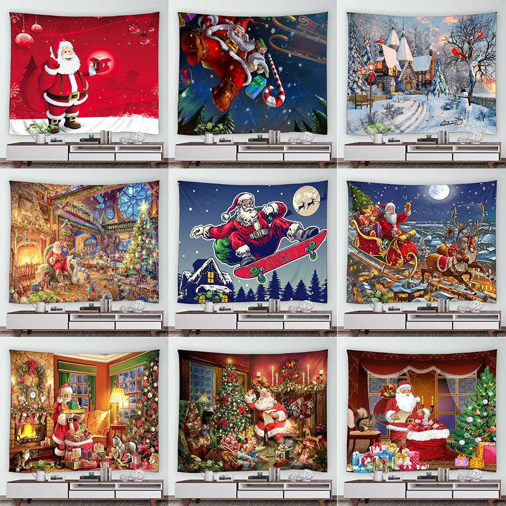 Fun Santa Reindeer Fireplace Christmas Tree Print Pattern Tapestry Home Living Room Wall Decor Backdrop Cloth Tapestry
Fun Santa Reindeer Fireplace Christmas Tree Print Pattern Tapestry Home Living Room Wall Decor Backdrop Cloth Tapestry