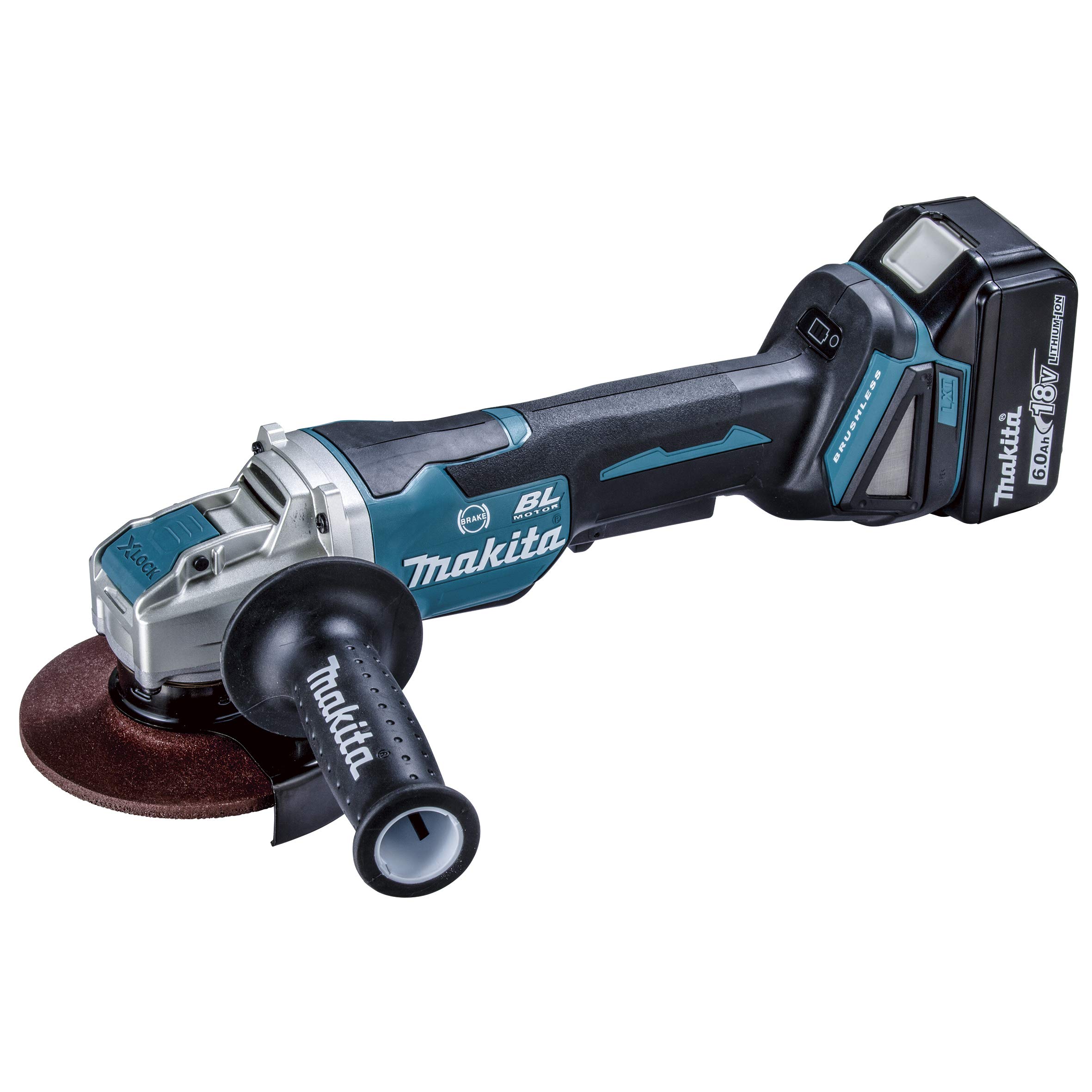 Makita 125mm rechargeable disc grinder 18V6Ah 2 case included GA520DRGX batteries, charger,
Makita 125mm rechargeable disc grinder 18V6Ah 2 case included GA520DRGX batteries, charger,