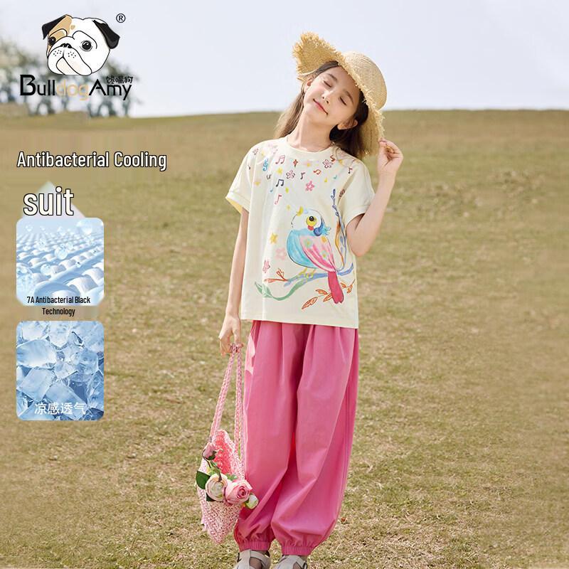 CHANZUIGOU 7A Antibacterial Cool-Feel Girls Printed Short-Sleeve & Pants Sportswear Set 130 cm
CHANZUIGOU 7A Antibacterial Cool-Feel Girls Printed Short-Sleeve & Pants Sportswear Set 130 cm