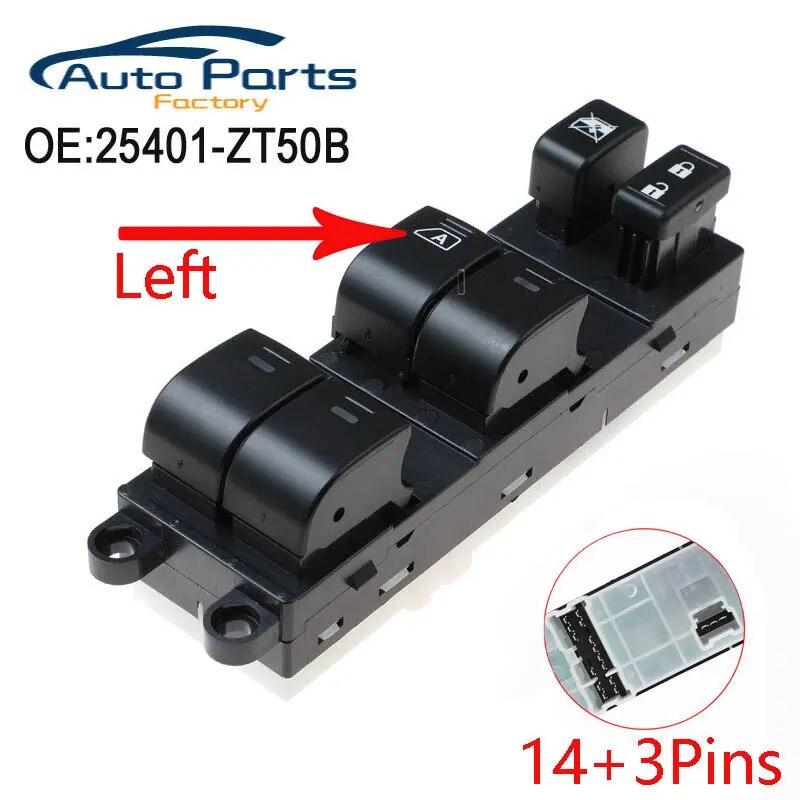 Front Left Power Window Master Control Switch For Nissan Pathfinder 2005-2008 Nissan Sentra 2011 2012 25401-ZT50B 25401ZT50B
Front Left Power Window Master Control Switch For Nissan Pathfinder 2005-2008 Nissan Sentra 2011 2012 25401-ZT50B 25401ZT50B