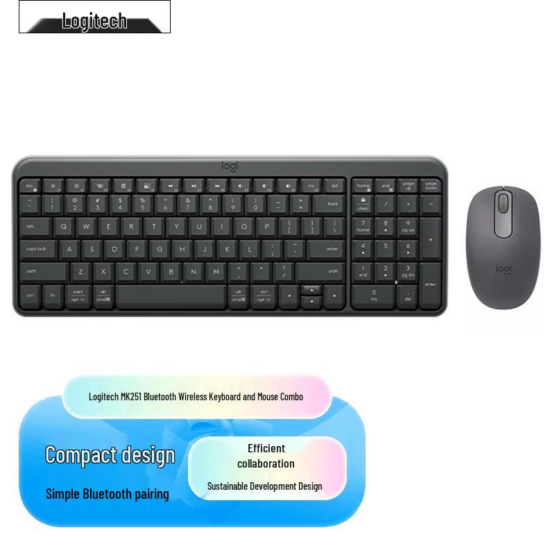 Logitech MK251 Wireless Bluetooth Keyboard and Mouse Combo
Logitech MK251 Wireless Bluetooth Keyboard and Mouse Combo