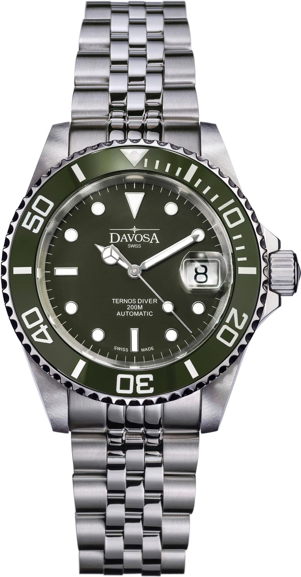 Чоловічий годинник Davosa швейцарського виробництва Ternos Ceramic Professional Automatic Analog Display Luxury Bezel, Green Penta, Mechanical
Чоловічий годинник Davosa швейцарського виробництва Ternos Ceramic Professional Automatic Analog Display Luxury Bezel, Green Penta, Mechanical