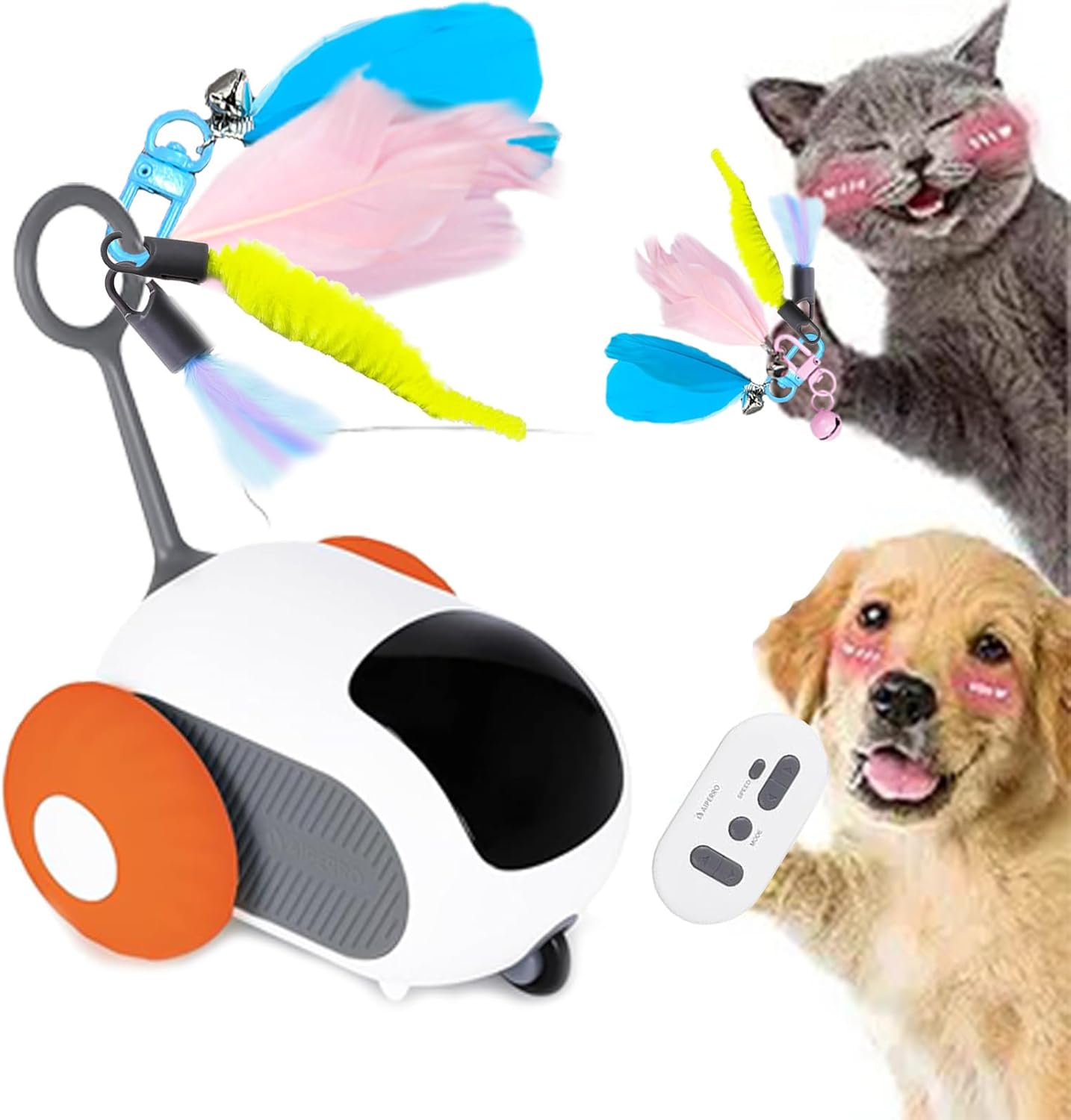 Interactive cat Toy,Automatic Moving Kitten Toy,New Type of cat Toy Tail,Touch-Activated Kitten Toy for Play,Suitable for Indoor помаранчевий
Interactive cat Toy,Automatic Moving Kitten Toy,New Type of cat Toy Tail,Touch-Activated Kitten Toy for Play,Suitable for Indoor помаранчевий