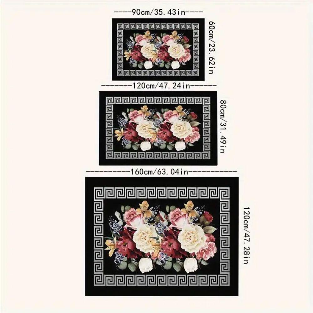 European Floral Carpet Indoor Entrance Floor Mat Anti-Slip Mat Living Room Bedroom Office Carpet Home Decoration 60x90cm 24x36inch
European Floral Carpet Indoor Entrance Floor Mat Anti-Slip Mat Living Room Bedroom Office Carpet Home Decoration 60x90cm 24x36inch