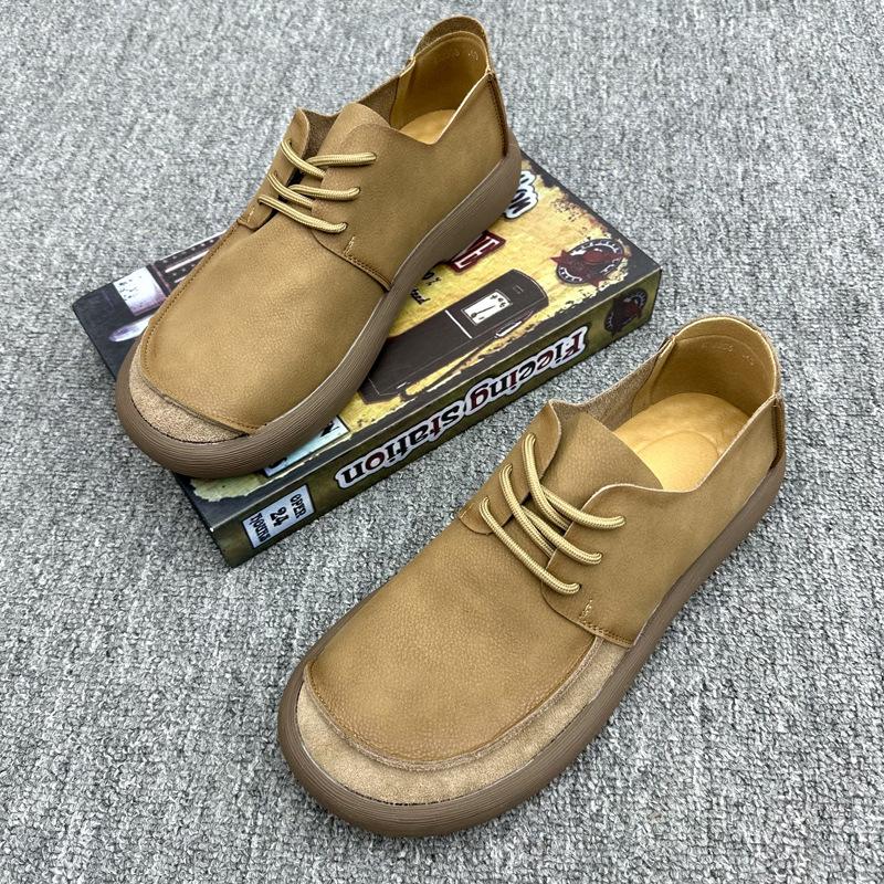 Leather shoes men s 2024 summer new men s shoes leather breathable trend versatile platform retro casual shoes 38 коричневий
Leather shoes men s 2024 summer new men s shoes leather breathable trend versatile platform retro casual shoes 38 коричневий
