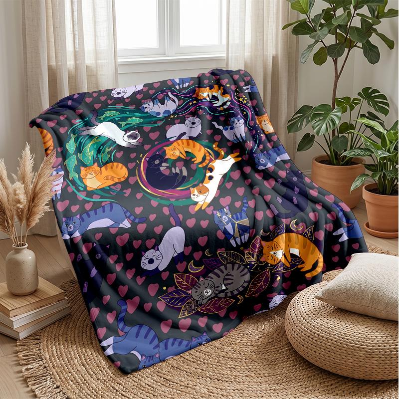 Cats in a Kaleidoscope blanket Personalized Name Flannel Blanket Soft Cozy Plush Throw for Sofa Bed Lightweight Home Decor 75x90cm
Cats in a Kaleidoscope blanket Personalized Name Flannel Blanket Soft Cozy Plush Throw for Sofa Bed Lightweight Home Decor 75x90cm