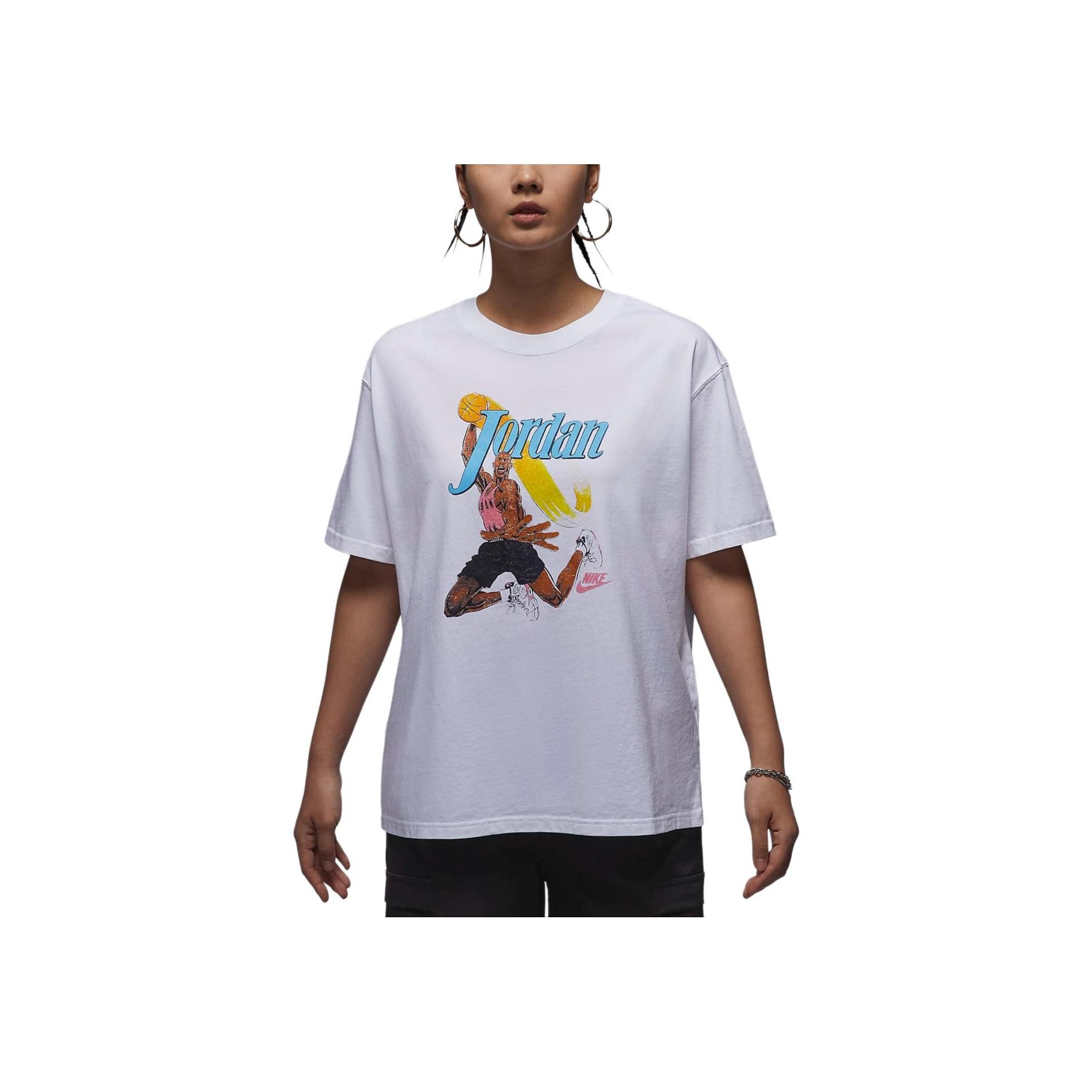 New Jordan Drop Shoulder Sleeve T-Shirt Women s White/Black FV7123-100 L
New Jordan Drop Shoulder Sleeve T-Shirt Women s White/Black FV7123-100 L