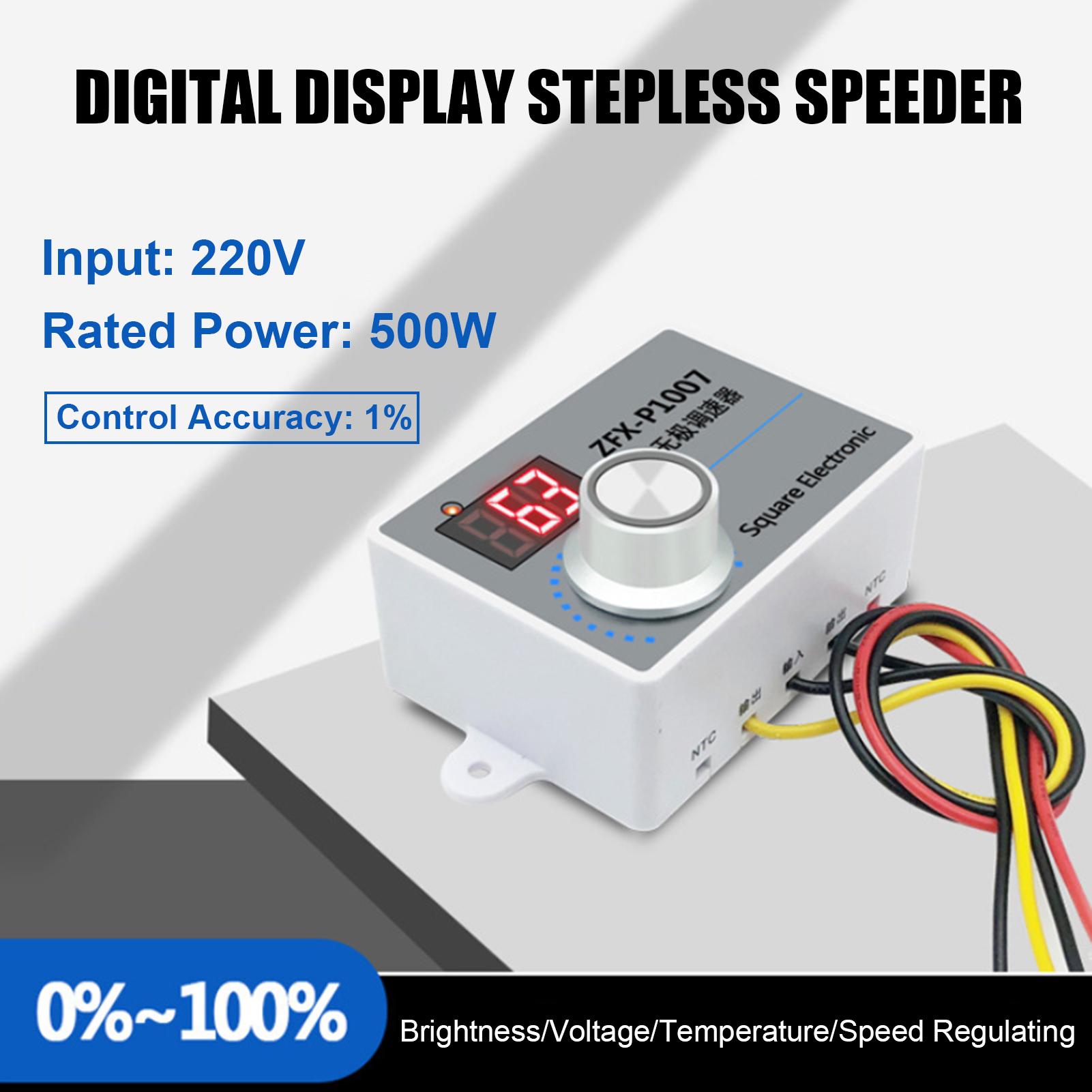 ZFX-P1007 Регулятор скорости с цифровым дисплеем Водонепроницаемый бесступенчатый регулятор скорости двигателя высокой мощности
ZFX-P1007 Регулятор скорости с цифровым дисплеем Водонепроницаемый бесступенчатый регулятор скорости двигателя высокой мощности