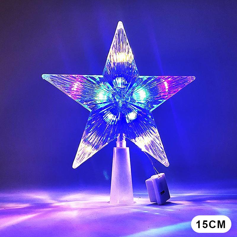 15/21/30CM Glowing Tree Topper Glitter Shining Star Xmas Tree Ornament Warm Colored Transparent Pentagram Home Decor A2
15/21/30CM Glowing Tree Topper Glitter Shining Star Xmas Tree Ornament Warm Colored Transparent Pentagram Home Decor A2