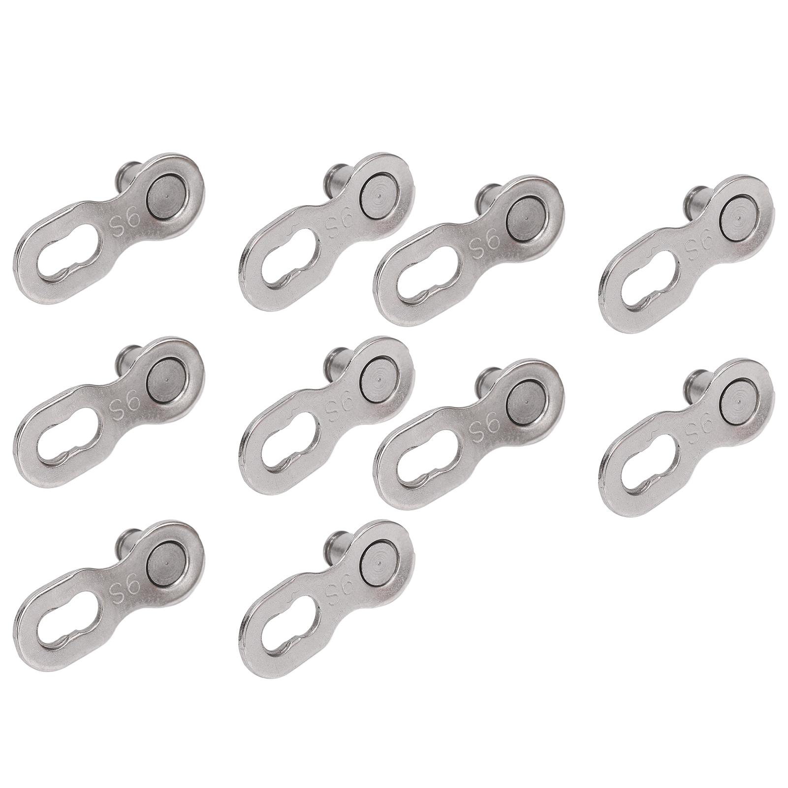 CANSUCC Пара/набор соединителей звеньев цепи Быстроразъемная пряжка цепи 9S
CANSUCC Пара/набор соединителей звеньев цепи Быстроразъемная пряжка цепи 9S