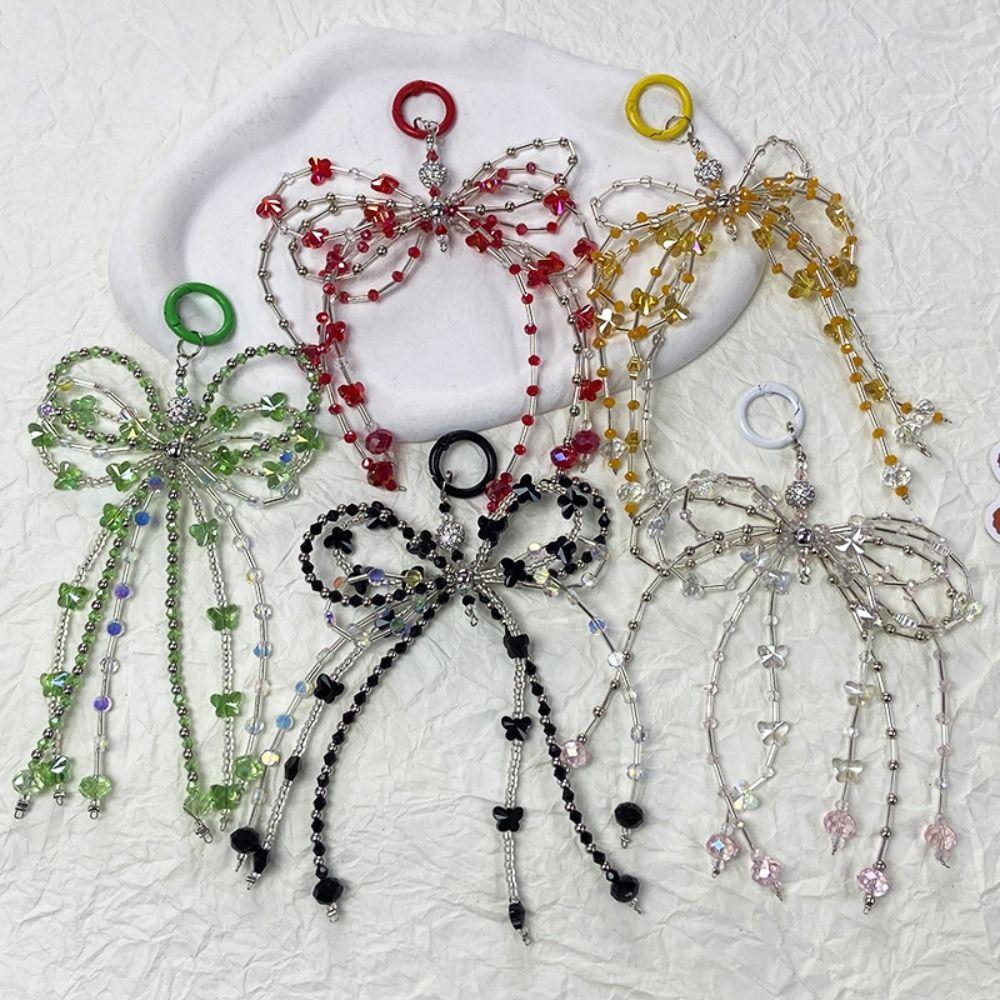 Phone Charm Beaded Phone Strap Big Bow Cellphone Lanyard Aesthetic Bowknot Phone Chain Bag Pendant зелений
Phone Charm Beaded Phone Strap Big Bow Cellphone Lanyard Aesthetic Bowknot Phone Chain Bag Pendant зелений