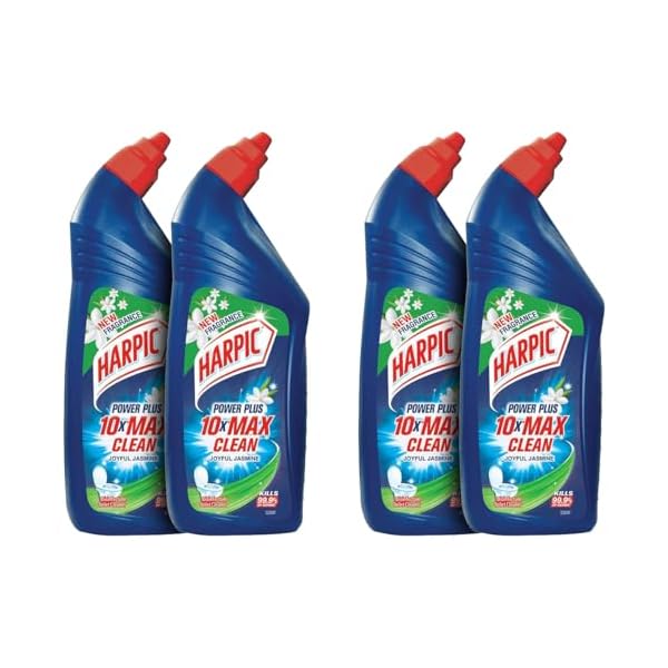 Harpic Disinfectant Toilet Cleaner Liquid, Jasmine - 1 Litre (Pack of 4) | Suitable for Toilet Bowls
Harpic Disinfectant Toilet Cleaner Liquid, Jasmine - 1 Litre (Pack of 4) | Suitable for Toilet Bowls
