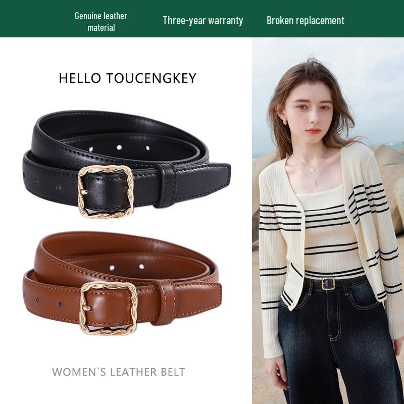 Women s Genuine Leather Black Belt – Versatile 2024 High-End Jeans Accessory 100 cm коричневый
Women s Genuine Leather Black Belt – Versatile 2024 High-End Jeans Accessory 100 cm коричневый