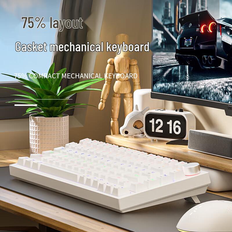 Newmen GM326 Wired 82-Key Hot-Swappable Mechanical Keyboard
Newmen GM326 Wired 82-Key Hot-Swappable Mechanical Keyboard