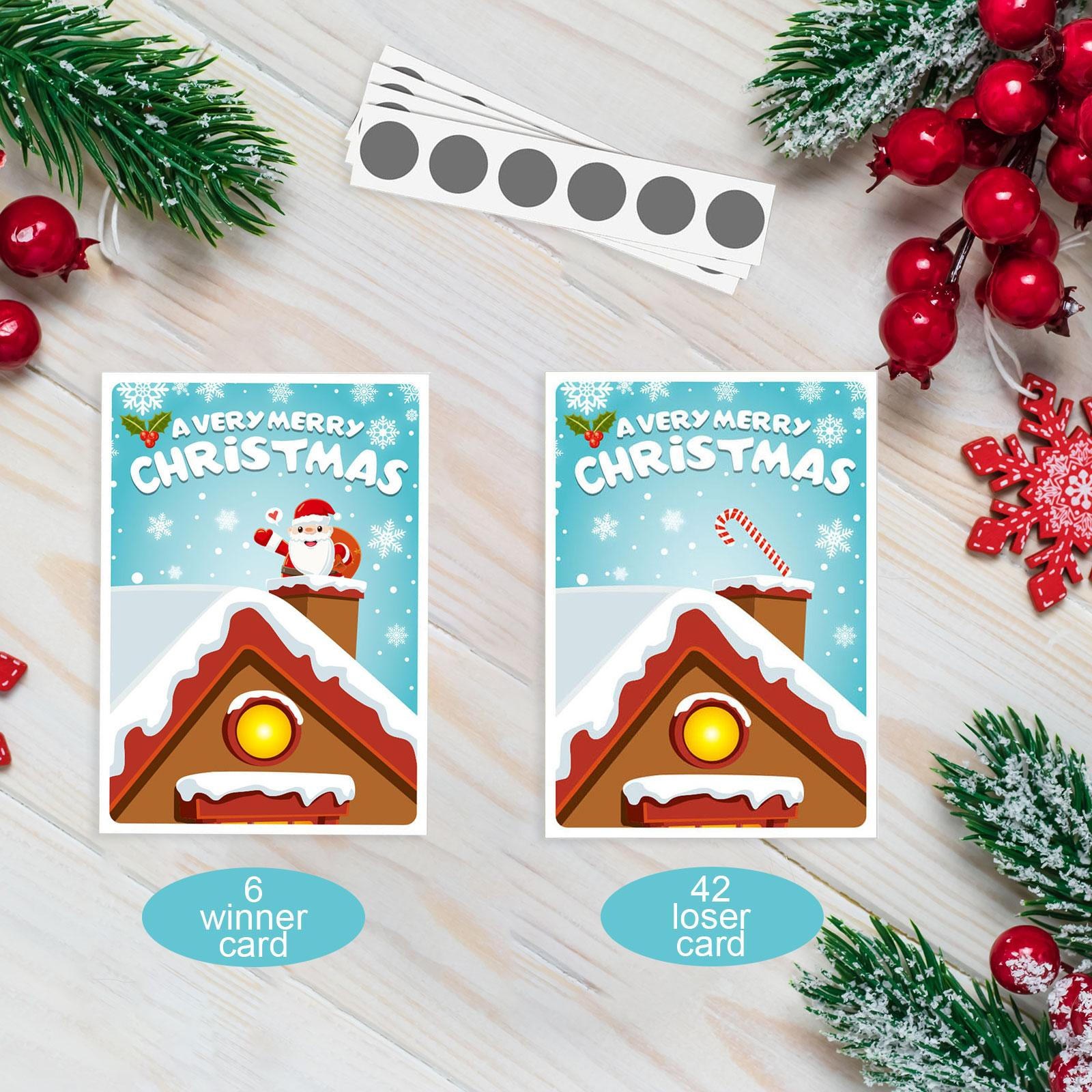 48 Pieces Christmas Scratch Game Cards, Party Activities,for Family, Year, Adults Santa Claus
48 Pieces Christmas Scratch Game Cards, Party Activities,for Family, Year, Adults Santa Claus
