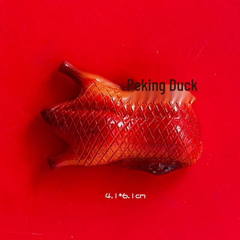 Old Beijing Cultural Food Magnet: Roast Duck & Zha Jiang Noodles Souvenir.
Old Beijing Cultural Food Magnet: Roast Duck & Zha Jiang Noodles Souvenir.