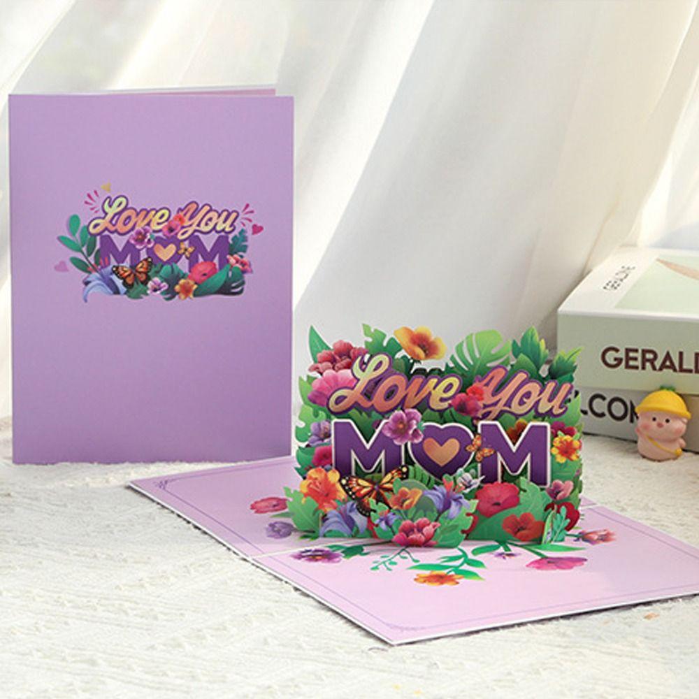 3D Mother s Day Greeting Card Blessing Message Cards Pop UP Flower Greeting Cards For Mom Gift фіолетовий
3D Mother s Day Greeting Card Blessing Message Cards Pop UP Flower Greeting Cards For Mom Gift фіолетовий