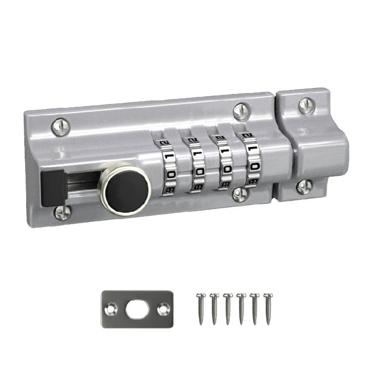 Mechanical Code Lock Solid Thicken Slide Latches Lock for Door Window Cabinet срібний
Mechanical Code Lock Solid Thicken Slide Latches Lock for Door Window Cabinet срібний