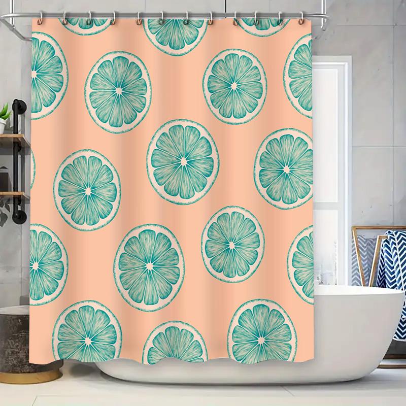 Coral Bath Curtains with Orange Slice Pattern for Home Decoration Waterproof Shower Curtain with Rings (Green) 90x180cm
Coral Bath Curtains with Orange Slice Pattern for Home Decoration Waterproof Shower Curtain with Rings (Green) 90x180cm