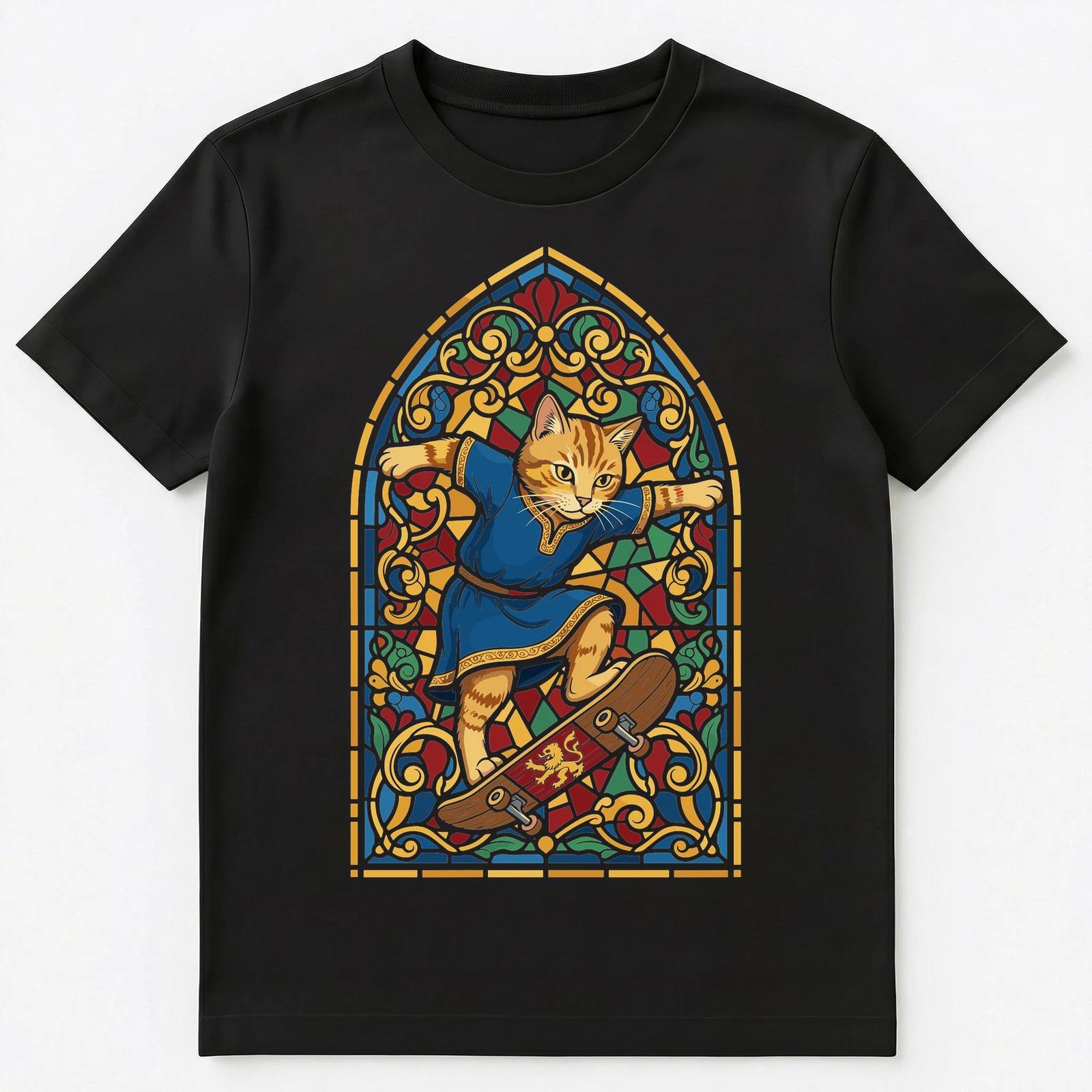 Cat Lover Skater Medieval Kitty Skateboard Art Unisex T-Shirt S
Cat Lover Skater Medieval Kitty Skateboard Art Unisex T-Shirt S