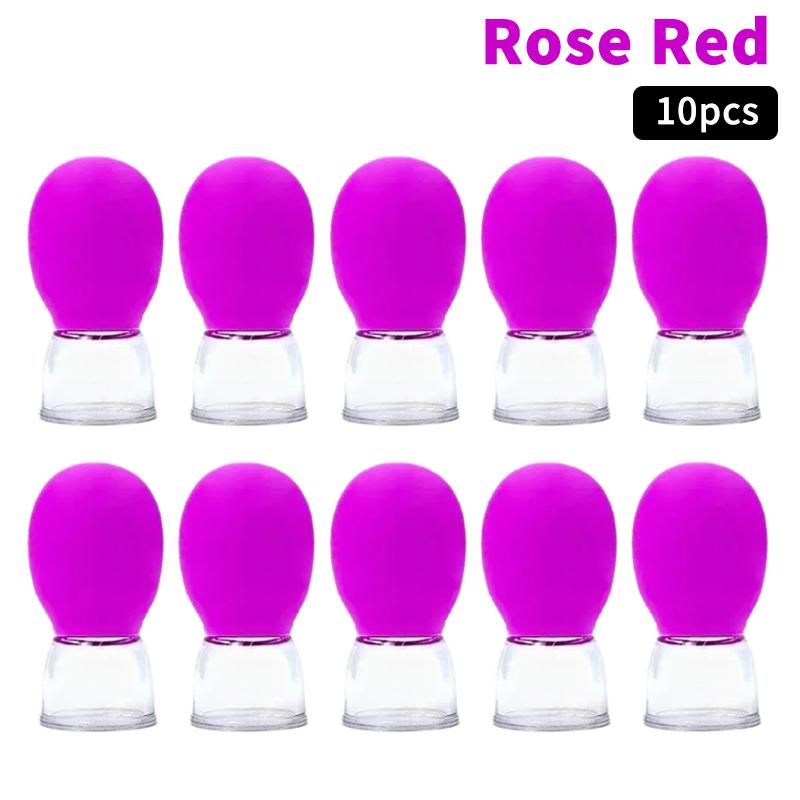 10Pcs Silicone Cupping Massage Cup For Body Face Neck Eye Massager Vacuum Tank Body Facial Care, Anti-aging Beauty Tool розы красного
10Pcs Silicone Cupping Massage Cup For Body Face Neck Eye Massager Vacuum Tank Body Facial Care, Anti-aging Beauty Tool розы красного