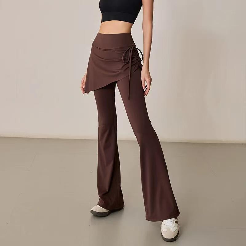 2026 Women s High Waist Slimming Yoga Pants, Two-Piece Set with Micro Flare and Side Drawstring Small кавовий
2026 Women s High Waist Slimming Yoga Pants, Two-Piece Set with Micro Flare and Side Drawstring Small кавовий