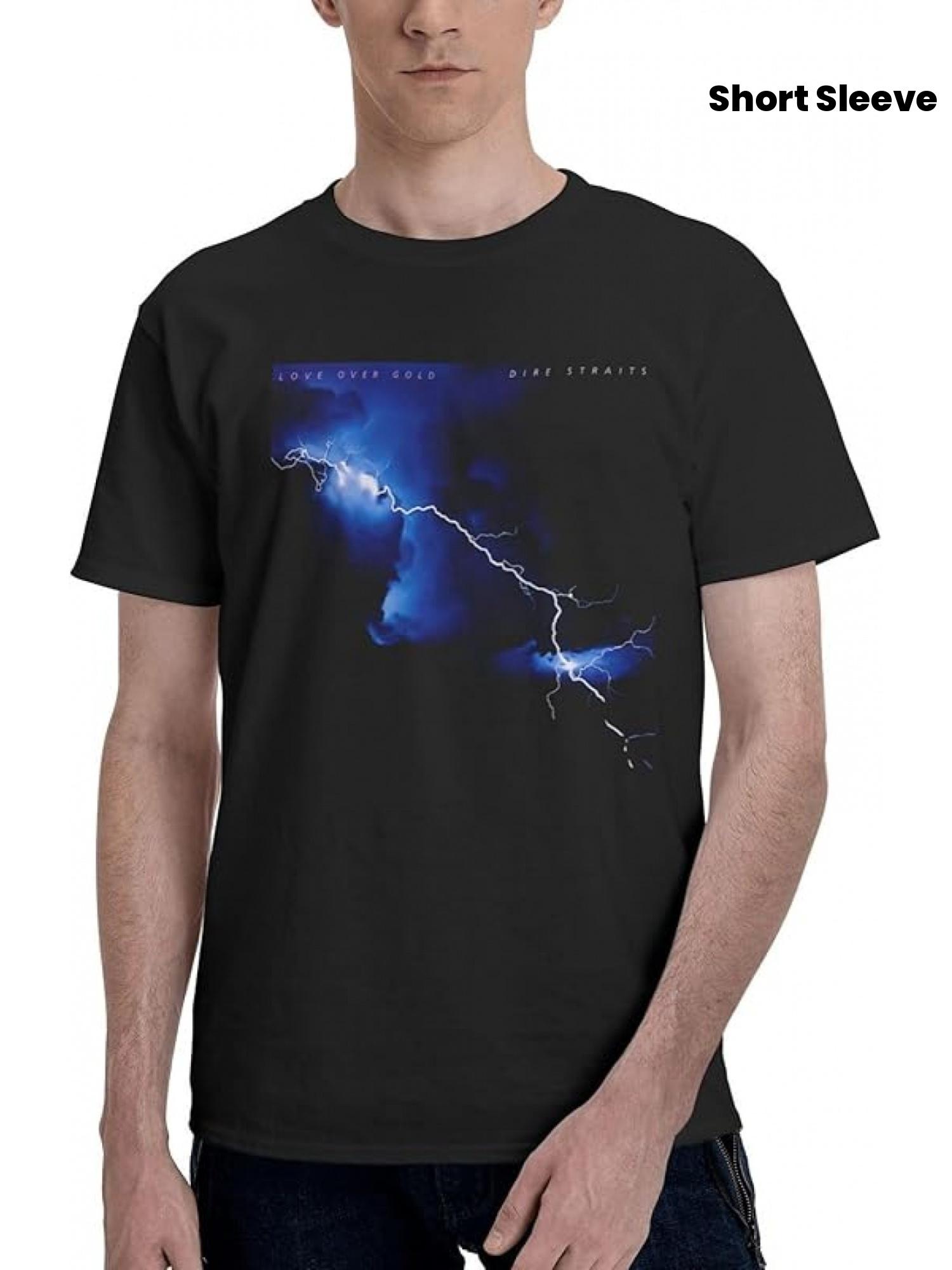 Dire Music Straits Men s T-Shirt- Soft Crew Neck T-shirt with Lightning Bolt Graphic Print M
Dire Music Straits Men s T-Shirt- Soft Crew Neck T-shirt with Lightning Bolt Graphic Print M