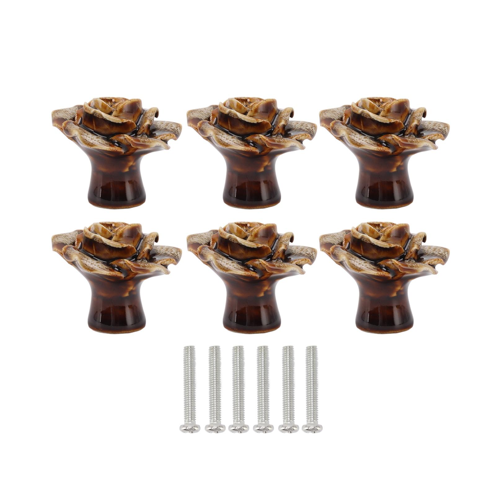 6Pcs Cabinet Knob Rose Flower Shape Delicate Ceramic Knob for Dresser Drawer Leopard White
6Pcs Cabinet Knob Rose Flower Shape Delicate Ceramic Knob for Dresser Drawer Leopard White