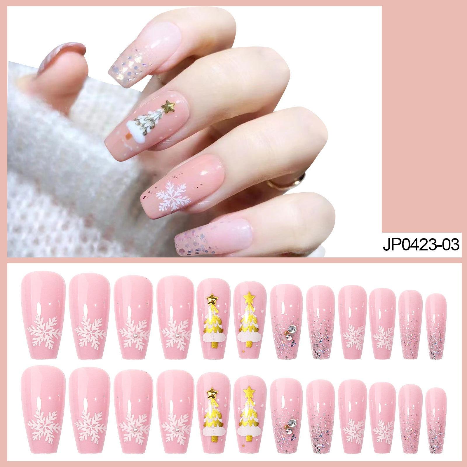 New Style of Nail Art Christmas Snowflake Series Nail Art Finished Patch Fake Nail Set Wear Nail
New Style of Nail Art Christmas Snowflake Series Nail Art Finished Patch Fake Nail Set Wear Nail