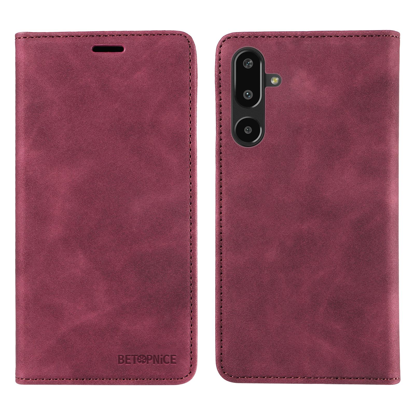 For Samsung Galaxy F16 5G/Galaxy M16 5G Case BETOPNICE Magnetic Closure RFID Blocking Wallet Stand Leather Phone Cover Red
For Samsung Galaxy F16 5G/Galaxy M16 5G Case BETOPNICE Magnetic Closure RFID Blocking Wallet Stand Leather Phone Cover Red