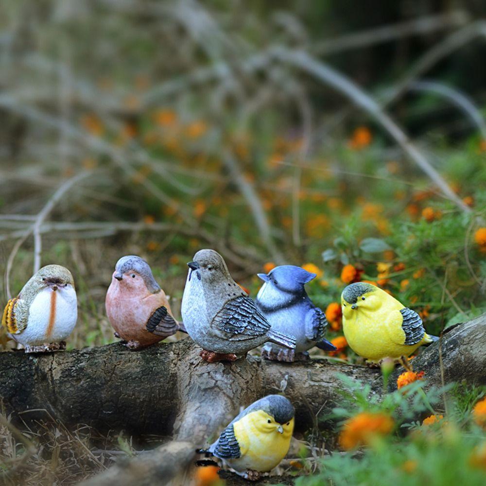 6pcs Cute Birds Statue Resin Miniatures Figurine Micro Landscape Animal Sculpture Desk 6 Pcs
6pcs Cute Birds Statue Resin Miniatures Figurine Micro Landscape Animal Sculpture Desk 6 Pcs