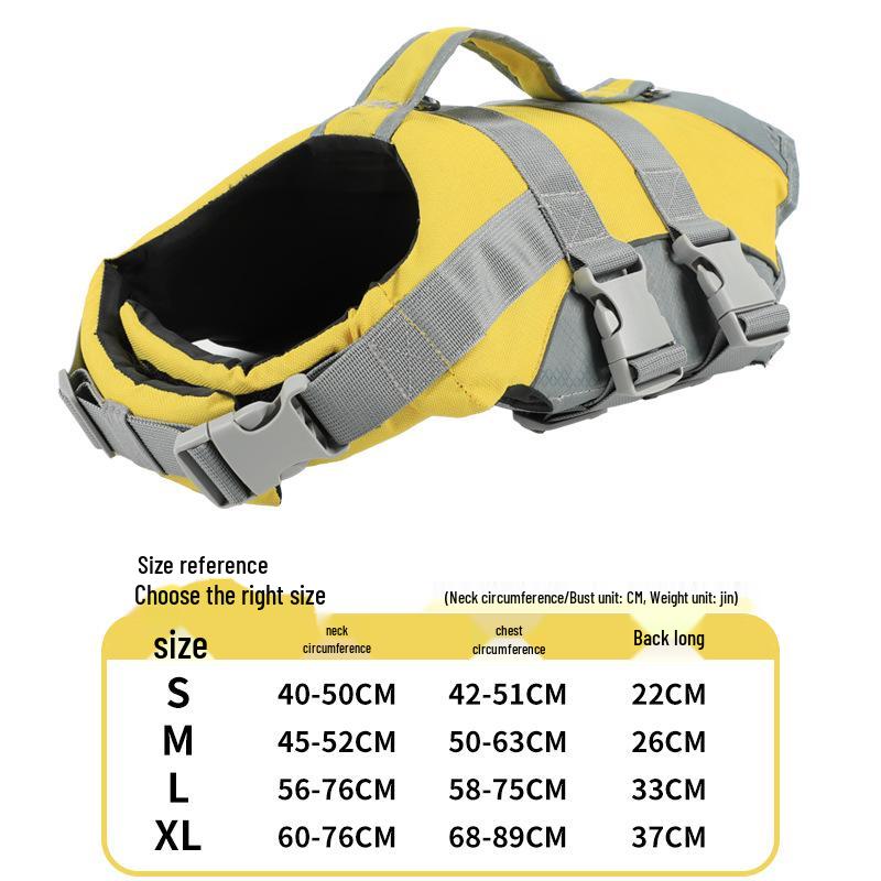 Reflective Pet Life Jacket - High Buoyancy Dog Swimsuit Vest for Swimming Small
Reflective Pet Life Jacket - High Buoyancy Dog Swimsuit Vest for Swimming Small