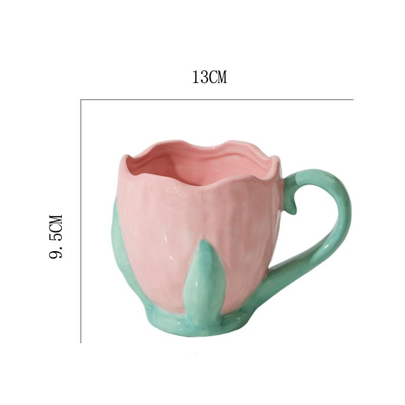 Creative Hand Drawn Three-Dimensional Relief Tulip Ceramic Mug Coffee Cups Breakfast Milk Tea Water Drinkware Gift 300ml 201-300ml рожевий
Creative Hand Drawn Three-Dimensional Relief Tulip Ceramic Mug Coffee Cups Breakfast Milk Tea Water Drinkware Gift 300ml 201-300ml рожевий