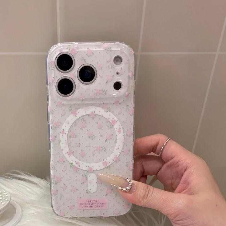 Korean Style Floral Pink & Green Phone Case for iPhone 16/15P/14/7 Pro Max - Girlish Heart Design. Apple 15
Korean Style Floral Pink & Green Phone Case for iPhone 16/15P/14/7 Pro Max - Girlish Heart Design. Apple 15