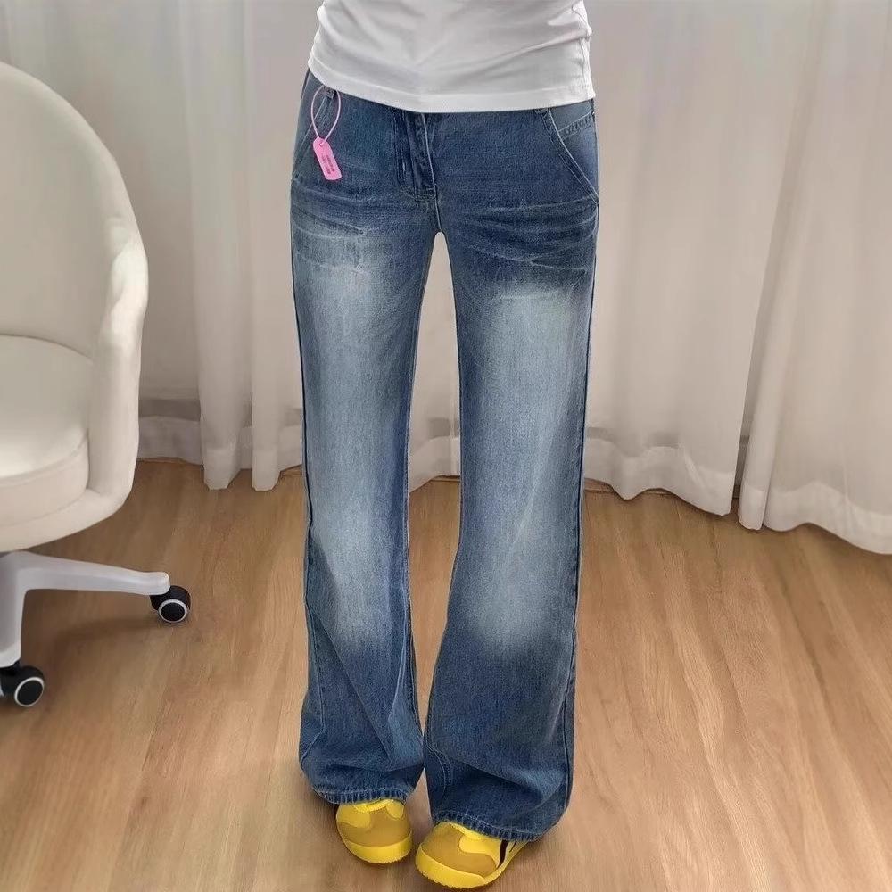 Women s Distressed Wide-Leg Jeans: American Crease, Washed, Floor-Length, Loose & Draped Design for Spring/Autumn. 5XL
Women s Distressed Wide-Leg Jeans: American Crease, Washed, Floor-Length, Loose & Draped Design for Spring/Autumn. 5XL