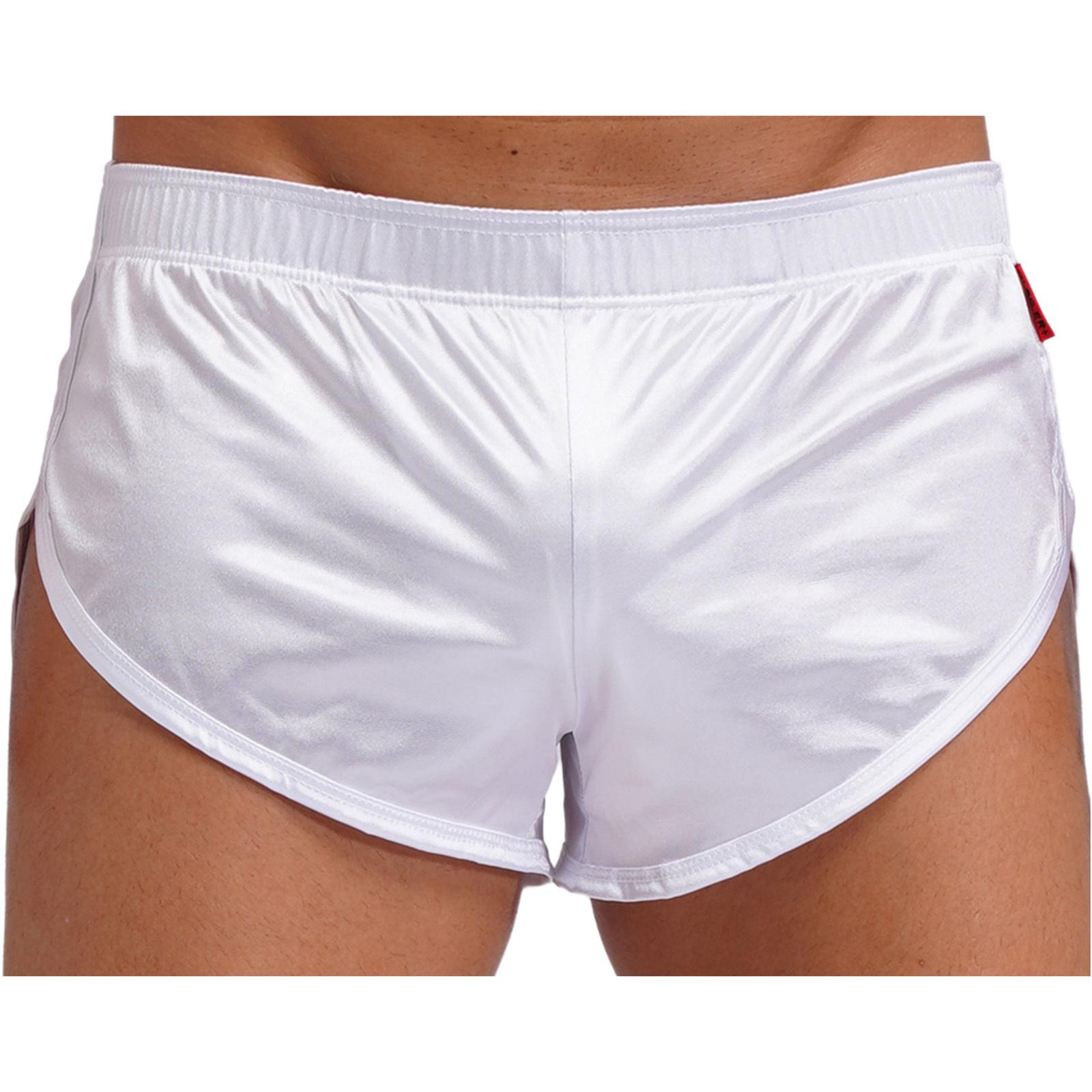Чоловічі атласні боксери-брифи з розрізами з боків, вбудованою кишенькою для виступу, еластичним поясом, домашній одяг, піжамні шорти M білий
Чоловічі атласні боксери-брифи з розрізами з боків, вбудованою кишенькою для виступу, еластичним поясом, домашній одяг, піжамні шорти M білий